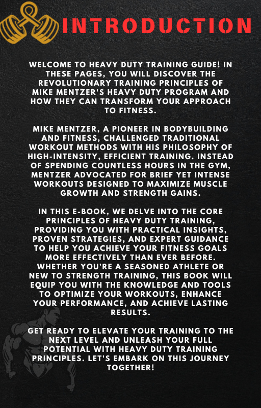 Mike Mentzer’s Heavy Duty Program